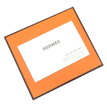 エルメス HERMES アザップ シルクイン コンパクト チャイ ヴォーエプソン コインケース シルバー金具 茶 ラウンドジップ