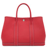 エルメス HERMES ガーデンパーティーTPM ルージュカザック カントリー トートバッグ シルバー金具 赤