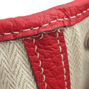 エルメス HERMES ガーデンパーティーTPM ルージュカザック カントリー トートバッグ シルバー金具 赤