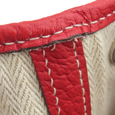 エルメス HERMES ガーデンパーティーTPM ルージュカザック カントリー トートバッグ シルバー金具 赤