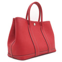 エルメス HERMES ガーデンパーティーTPM ルージュカザック カントリー トートバッグ シルバー金具 赤