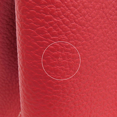 エルメス HERMES ガーデンパーティーTPM ルージュカザック カントリー トートバッグ シルバー金具 赤