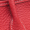 エルメス HERMES ガーデンパーティーTPM ルージュカザック カントリー トートバッグ シルバー金具 赤