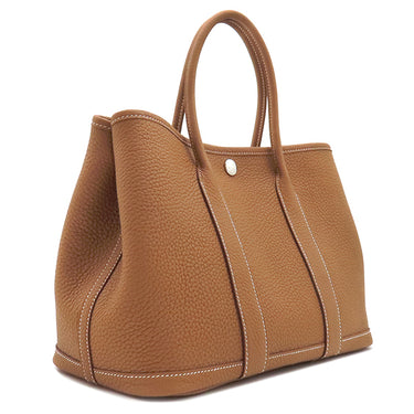 エルメス HERMES ガーデンパーティーTPM ゴールド ネゴンダ トートバッグ シルバー金具 新品 未使用 茶