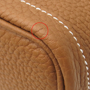 エルメス HERMES ガーデンパーティーTPM ゴールド ネゴンダ トートバッグ シルバー金具 新品 未使用 茶