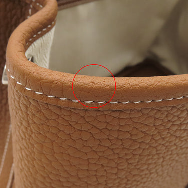 エルメス HERMES ガーデンパーティーTPM ゴールド ネゴンダ トートバッグ シルバー金具 新品 未使用 茶