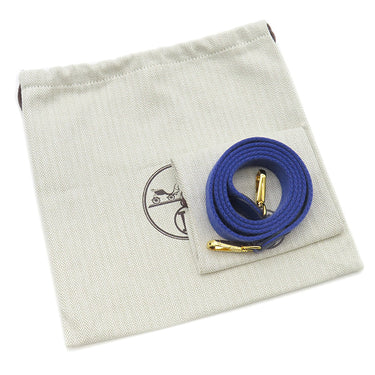 エルメス HERMES エヴリンTPM ロング ブルーロワイヤル トリヨンクレマンス ショルダーバッグ ゴールド金具 青