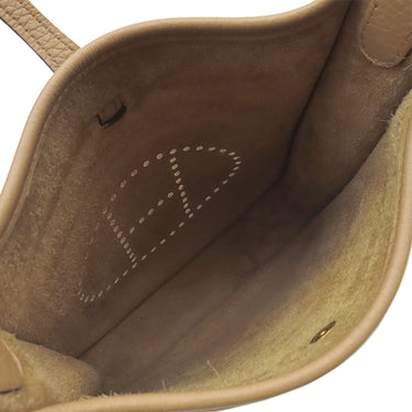 エルメス HERMES エヴリンTPM アマゾン ロング マキシ カドリーユ チャイ トリヨンクレマンス ショルダーバッグ ゴールド金具 ベージュ