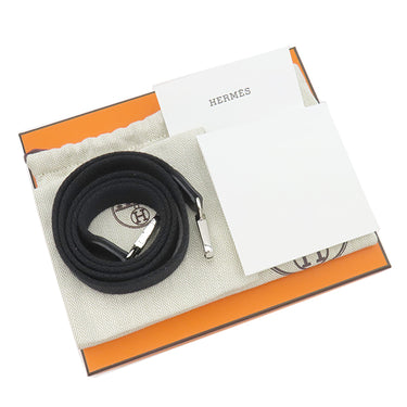 エルメス HERMES エヴリンTPM ロング ブラック トリヨンクレマンス ショルダーバッグ シルバー金具 黒