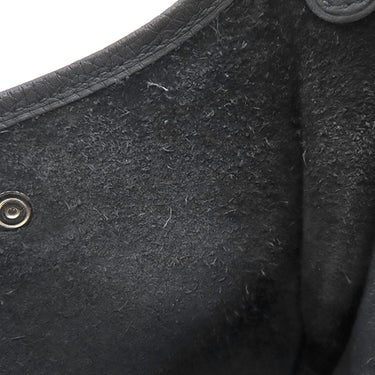 エルメス HERMES エヴリンTPM ロング ブラック トリヨンクレマンス ショルダーバッグ シルバー金具 黒