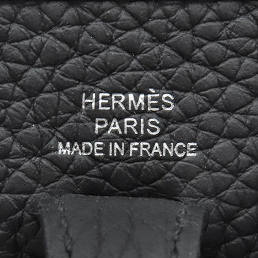 エルメス HERMES エヴリンTPM ロング ブラック トリヨンクレマンス ショルダーバッグ シルバー金具 黒