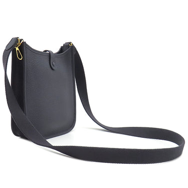 エルメス HERMES エヴリンTPM ロング キャバン トリヨンクレマンス ショルダーバッグ ゴールド金具 黒