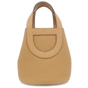 エルメス HERMES インザループ18 ビスキュイ トリヨンクレマンス ヴォースイフト ハンドバッグ ゴールド金具 茶