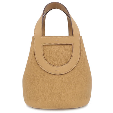 エルメス HERMES インザループ18 ビスキュイ トリヨンクレマンス ヴォースイフト ハンドバッグ ゴールド金具 茶
