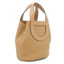 エルメス HERMES インザループ18 ビスキュイ トリヨンクレマンス ヴォースイフト ハンドバッグ ゴールド金具 茶