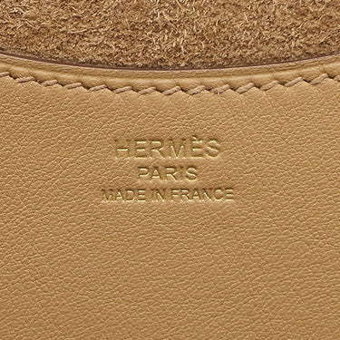 エルメス HERMES インザループ18 ビスキュイ トリヨンクレマンス ヴォースイフト ハンドバッグ ゴールド金具 茶