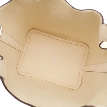 エルメス HERMES ピコタンロックPM ナタ トリヨンクレマンス ハンドバッグ シルバー金具 新品 未使用 オフホワイト