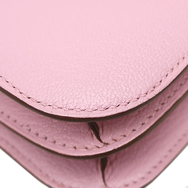 エルメス HERMES コンスタンスミニ 3 モーヴシルベストル シェーブル ショルダーバッグ ピンクゴールド金具 ピンク