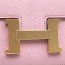 エルメス HERMES コンスタンスミニ 3 モーヴシルベストル シェーブル ショルダーバッグ ピンクゴールド金具 ピンク