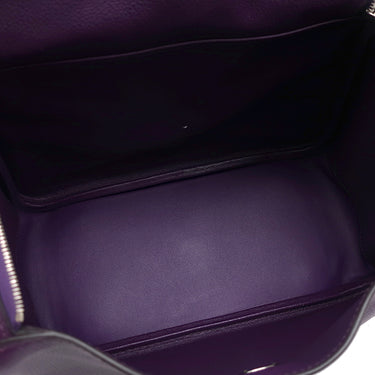 エルメス HERMES リンディ26 ウルトラバイオレット エバーカラー 2WAYバッグ シルバー金具 紫