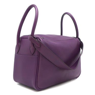 エルメス HERMES リンディ26 ウルトラバイオレット エバーカラー 2WAYバッグ シルバー金具 紫