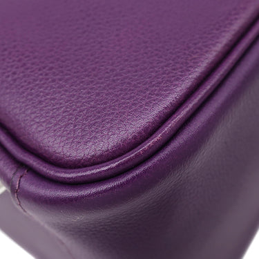 エルメス HERMES リンディ26 ウルトラバイオレット エバーカラー 2WAYバッグ シルバー金具 紫