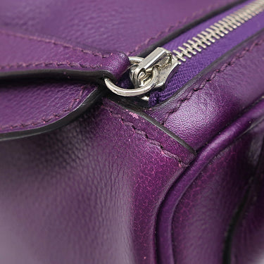 エルメス HERMES リンディ26 ウルトラバイオレット エバーカラー 2WAYバッグ シルバー金具 紫