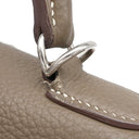 エルメス HERMES ケリー28 内縫い エトゥープ トゴ 2WAYバッグ シルバー金具 グレージュ ショルダー ハンドバッグ