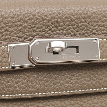 エルメス HERMES ケリー28 内縫い エトゥープ トゴ 2WAYバッグ シルバー金具 グレージュ ショルダー ハンドバッグ