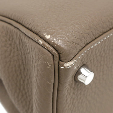 エルメス HERMES ケリー28 内縫い エトゥープ トゴ 2WAYバッグ シルバー金具 グレージュ ショルダー ハンドバッグ