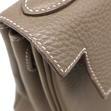 エルメス HERMES ケリー28 内縫い エトゥープ トゴ 2WAYバッグ シルバー金具 グレージュ ショルダー ハンドバッグ
