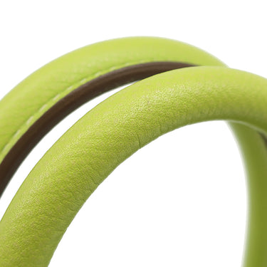 エルメス HERMES キャンディ バーキン30 キウイ×リケン ヴォーエプソン ハンドバッグ シルバー金具 黄緑 緑