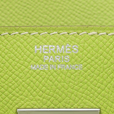 エルメス HERMES キャンディ バーキン30 キウイ×リケン ヴォーエプソン ハンドバッグ シルバー金具 黄緑 緑