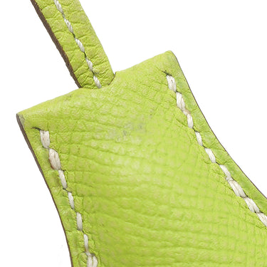 エルメス HERMES キャンディ バーキン30 キウイ×リケン ヴォーエプソン ハンドバッグ シルバー金具 黄緑 緑