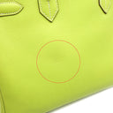 エルメス HERMES キャンディ バーキン30 キウイ×リケン ヴォーエプソン ハンドバッグ シルバー金具 黄緑 緑