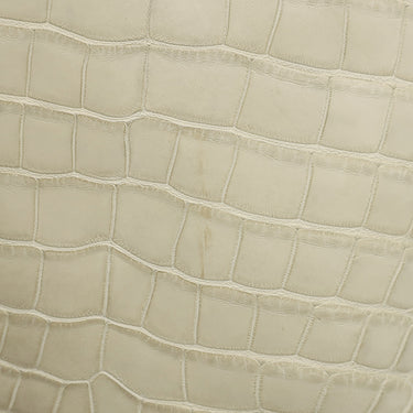 エルメス HERMES ピコタンロック PM ベトン アリゲーターマット ハンドバッグ ゴールド金具 ベージュ