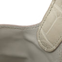 エルメス HERMES ピコタンロック PM ベトン アリゲーターマット ハンドバッグ ゴールド金具 ベージュ