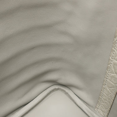 エルメス HERMES ピコタンロック PM ベトン アリゲーターマット ハンドバッグ ゴールド金具 ベージュ