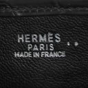 エルメス HERMES ヴェスパ TPM ブラック ニロティカス ショルダーバッグ シルバー金具 黒 クロコ