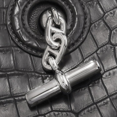 エルメス HERMES ヴェスパ TPM ブラック ニロティカス ショルダーバッグ シルバー金具 黒 クロコ