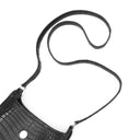 エルメス HERMES ヴェスパ TPM ブラック ニロティカス ショルダーバッグ シルバー金具 黒 クロコ