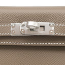 エルメス HERMES ミニケリードゥ 外縫い エトゥープ ヴォーエプソン 2WAYバッグ シルバー金具 新品 未使用 グレージュ ショルダー