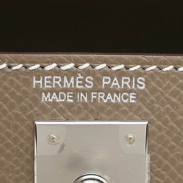 エルメス HERMES ミニケリードゥ 外縫い エトゥープ ヴォーエプソン 2WAYバッグ シルバー金具 新品 未使用 グレージュ ショルダー