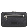 グッチ GUCCI ソフト ベルトバッグ 474293 ブラック GGスプリームキャンバス ボディバッグ シルバー金具 ウェブライン ウエストバッグ
