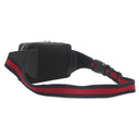 グッチ GUCCI ソフト ベルトバッグ 474293 ブラック GGスプリームキャンバス ボディバッグ シルバー金具 ウェブライン ウエストバッグ