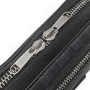 グッチ GUCCI ソフト ベルトバッグ 474293 ブラック GGスプリームキャンバス ボディバッグ シルバー金具 ウェブライン ウエストバッグ