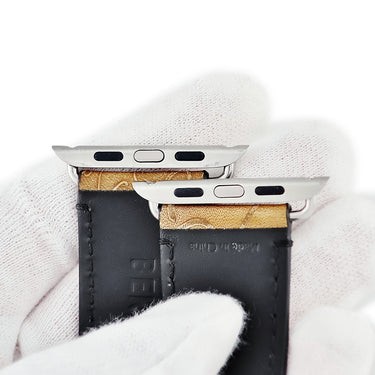 ベルルッティ BERLUTI 純正 アップルウォッチ カリグラフィ レザーバンド ブラウン レザー 腕時計パーツ 替え ベルト ストラップ 純正尾錠付 35mm 茶
