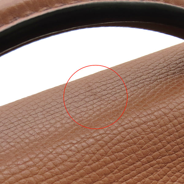 バーバリー BURBERRY ビジネスバッグ ブラウン×ベージュ レザー