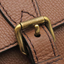 バーバリー BURBERRY ビジネスバッグ ブラウン×ベージュ レザー コットンキャンバス 2WAYバッグ ゴールド金具 ブリーフケース 書類かばん ショルダーバッグ