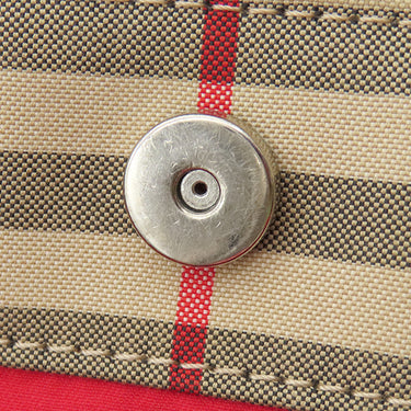 バーバリー BURBERRY ヴィンテージチェック トート 8017740 アーカイブベージュ コットン 2WAYバッグ シルバー金具 黒 赤 ロゴ ショルダー